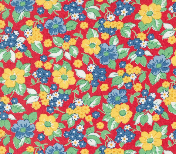 30s Playtime Scarlet Fabric 33750-14 from Moda by the yard