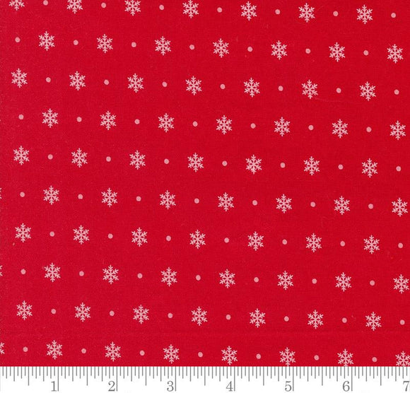 Flurry Blenders Snowflake Kitty Christmas Berry 31206 12 by Urban Chiks from Moda by the yard