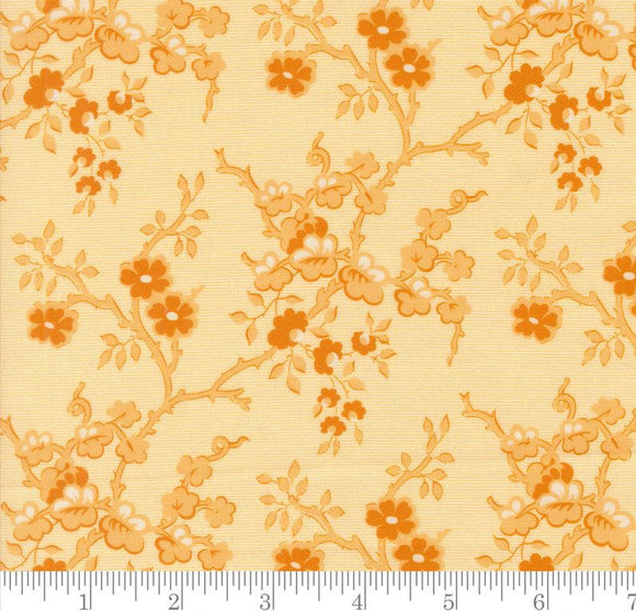 Flowering Quince Florals Vines Sallys Stitches Honey 31710 11 by Betsy Chutchian from Moda by the yard