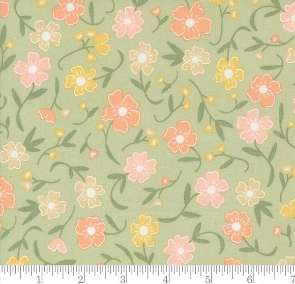 Flower Fields Florals Flower Girl Pear 31730 18 by My Sew Quilty Life from Moda by the yard