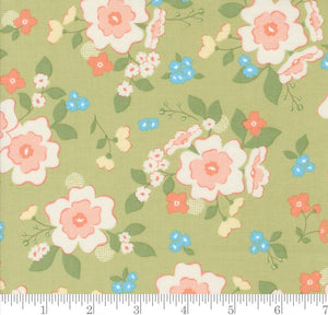 Wild Boutique Florals Dainty Meadow Pear 31740 20 by My Sew Quilty Life from Moda by the yard