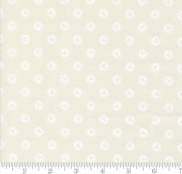 Dainty Dot Dots Dainty Meadow Porcelain White 31746 31 by My Sew Quilty Life from Moda by the yard