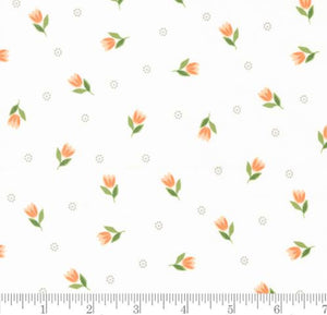 Bountiful Blooms Tulip Small Floral Off White 37662 11 by Sherri & Chelsi from Moda