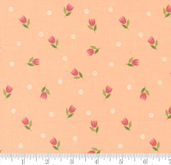 Bountiful Blooms Tulip Small Floral Peach 37662 13 by Sherri & Chelsi from Moda