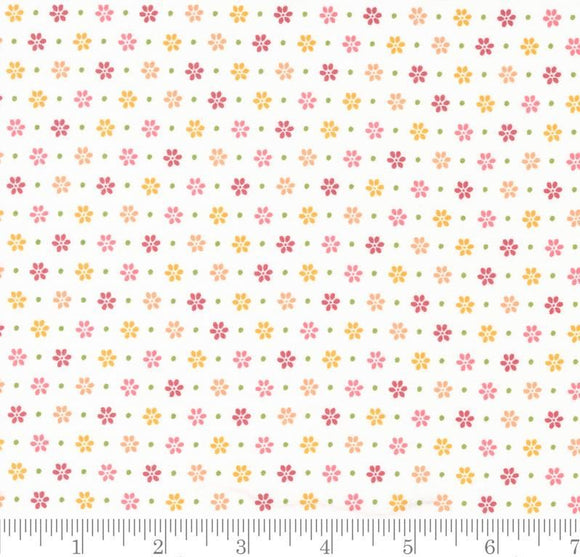 Bountiful Blooms Daisy Ditsy Small Floral Dot Off White 37664 11 by Sherri & Chelsi from Moda 