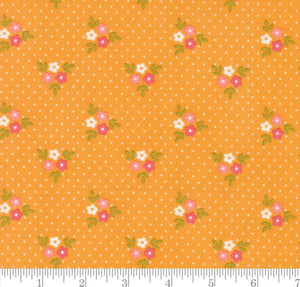 Strawberry Lemonade Bouquets Florals Dots Apricot 37672 16 by Sherri & Chelsi from Moda
