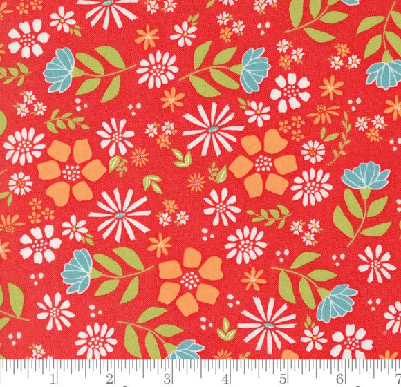 Wild Rose Florals Laguna Sunrise Geranium 37680 16 by Sherri & Chelsi from Moda by the yard