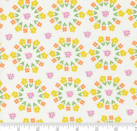 Paradise Florals Laguna Sunrise Off White 37681 11 by Sherri & Chelsi from Moda by the yard