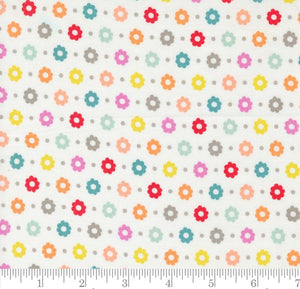 Petal Florals Dot Laguna Sunrise Off White 37683 11 by Sherri & Chelsi from Moda by the yard