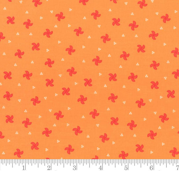 Pinwheel Blenders Laguna Sunrise Orange 37684 19 by Sherri & Chelsi from Moda by the yard