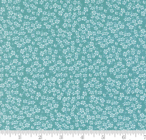 Harbor Florals Laguna Sunrise Teal 37685 18 by Sherri & Chelsi from Moda by the yard