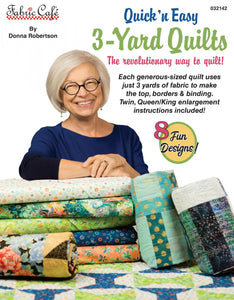 Quick 'n Easy 3 Yard Quilts Pattern Book 032142 by Fabric Cafe