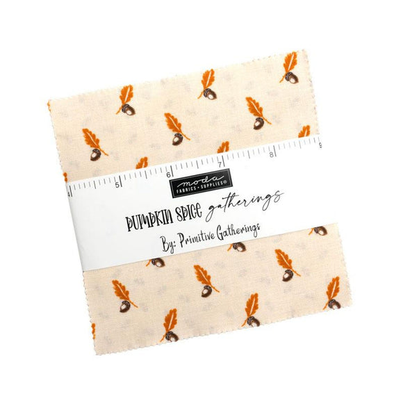 Pumpkin Spice Gather Charm Pack 49290PP by Primitive Gatherings from Moda by the pack