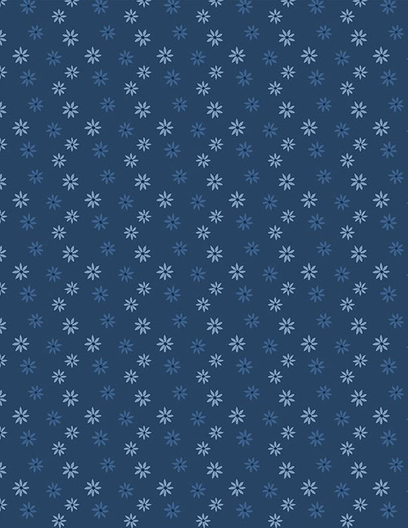 Summertime Daydream Daisies All Over Navy 40050 440 from Wilmington by the yard