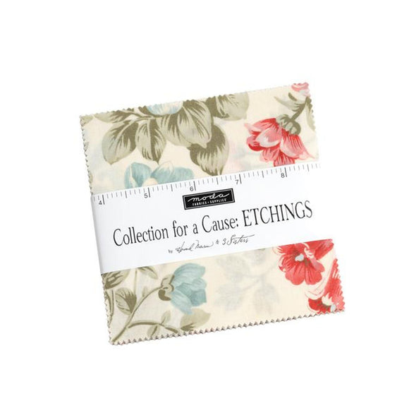 Collections Etchings Charm Pack 44330PP Benefiting The Parkinson Foundation from Moda 