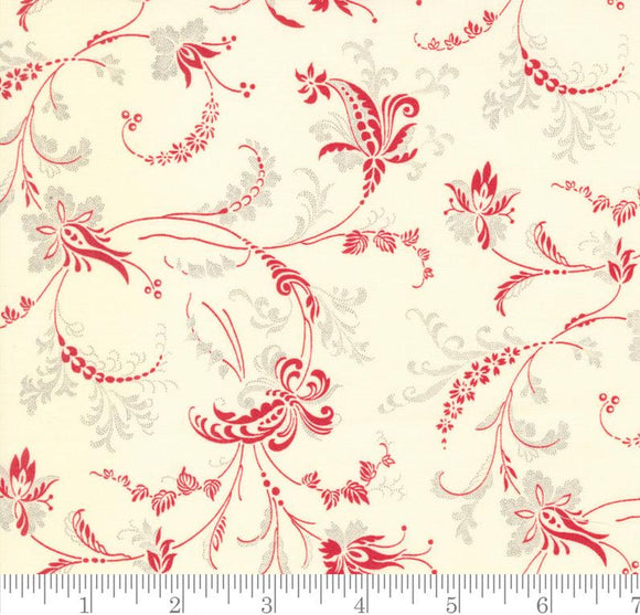 Collections Etchings Parch Red 44333 22 Serene Scroll Blenders Jacobean Benefiting The Parkinson Foundation from Moda
