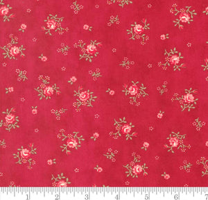 Collections Etchings Red 44336 13 Peaceful Posies Small Floral Ditsy Benefiting The Parkinson Foundation from Moda 