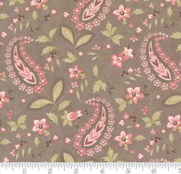 Paisley Vine Paisley Muse Slate 44393 16 by 3 Sisters from Moda by the yard