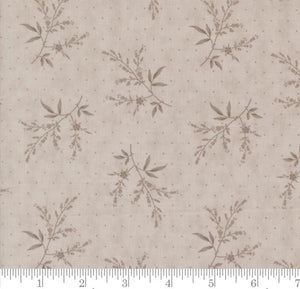 Flower Silhouette Florals Dots Muse Stone 44395 15 by 3 Sisters from Moda by the yard