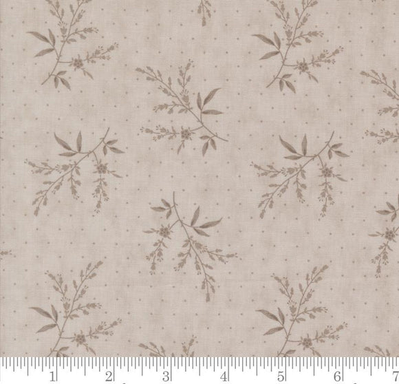 Flower Silhouette Florals Dots Muse Stone 44395 15 by 3 Sisters from Moda by the yard
