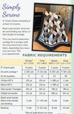 Simply Serene Pattern PVC453 from Pleasant Valey Creations by the pattern