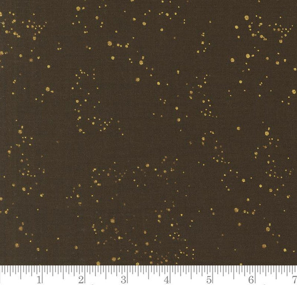 Speckled Sky Blenders Snow Metallic Old World Yuletide Espresso 45628 16M by Fancy That Design House from Moda by the yard