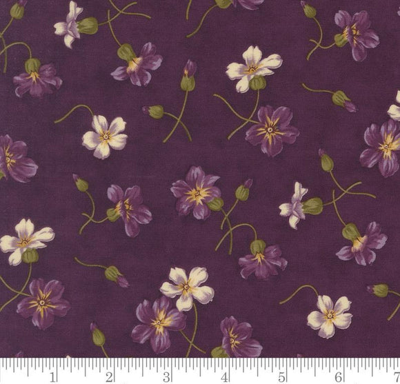 Plums Florals Collections Essence Plum 46271 13 by Howard Marcus from Moda by the yard