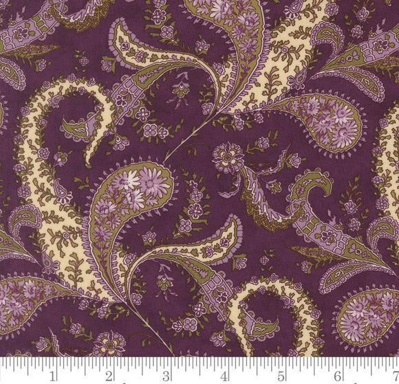 Floral Paisley Paisley Collections Essence Plum 46270 13 by Howard Marcus from Moda by the yard
