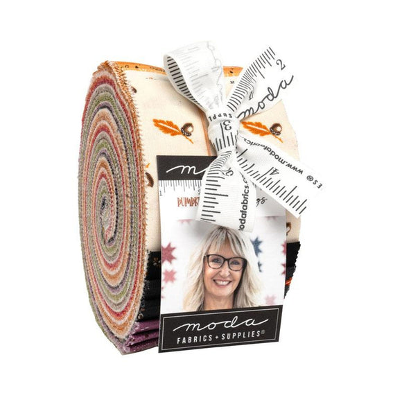 Pumpkin Spice Gath Jelly Roll 49290JR by Primitive Gatherings from Moda by the roll