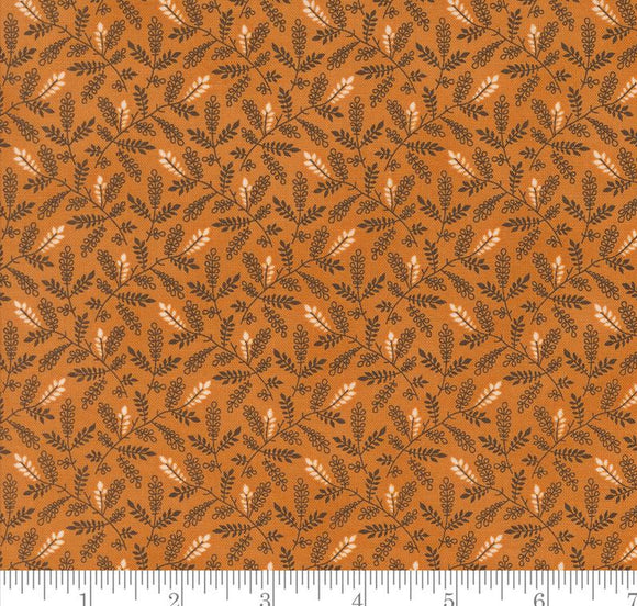 Leaf Toss Blenders Leaf Vines Pumpkin Spice Gath Pumpkin 49297 18 by Primitive Gatherings from Moda by the yard