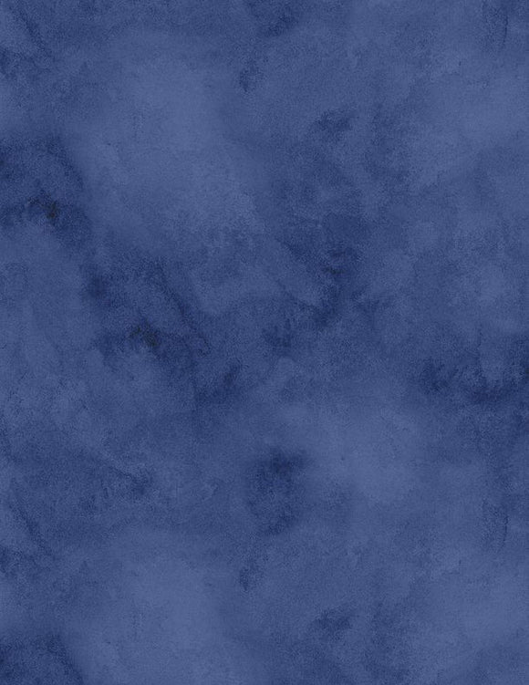 Watercolor Texture Navy Morning Blooms 89280 494 from Wilmington by the yard