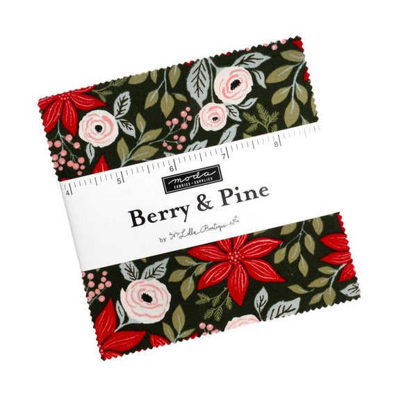 Berry And Pine Charm Pack 5240PP by Lella Boutique from Moda by the pack