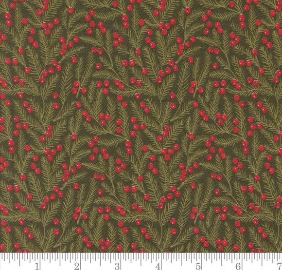 Pine Needles Blenders Berry And Pine Evergreen 5243 13 by Lella Boutique from Moda by the yard