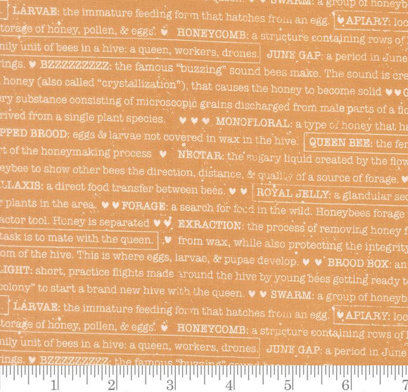 Buzz Words Text and Words Wild Honey Honey 5254 16 by Lella Boutique from Moda by the yard