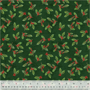 Holiday Splendor Touch Of Holly 54067-2 Pine by Whistler Studios from Windham by the yard