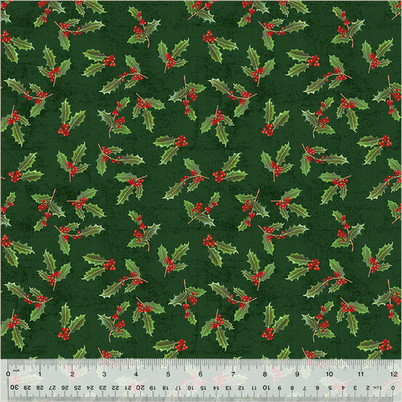 Holiday Splendor Touch Of Holly 54067-2 Pine by Whistler Studios from Windham by the yard