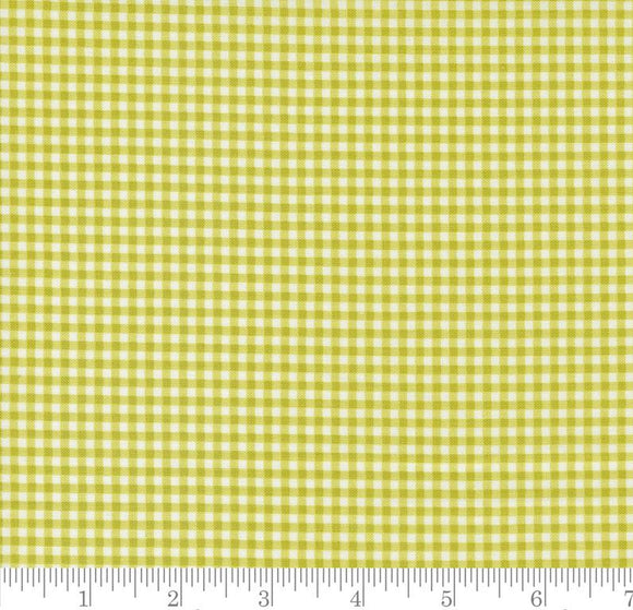 Gingham Checks and Plaids Shine Grass 55676 16 by Sweetwater from Moda by the yard