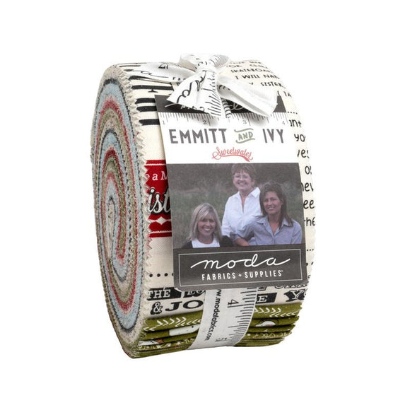 Emmitt and Ivy Jelly Roll 55690JR by Sweetwater from Moda by the roll