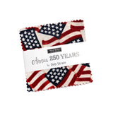 America 250 Years Mini Charm 56180MC by Deb Strain from Moda by the pack
