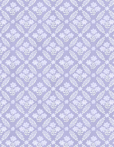 Floral Grid Purple Tonal Morning Blooms 89275 661 from Wilmington by the yard