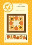 Pumpkin parade quilt pattern 784 Quilt and table runner by Sandy Gervais for Riley Blake designs by the pattern