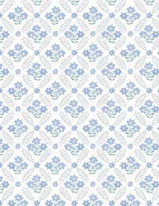 Floral Grid Cream/Multi Morning Blooms 89275 147 from Wilmington by the yard