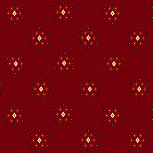 Quiet Grace Cranberry 918-88 fabric by Kim Diehl from Henry Glass