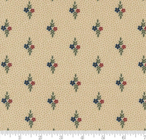 Daisy Duo Small Floral Dots Fluttering Leaves Beechwood 9733 11 by Kansas Troubles from Moda