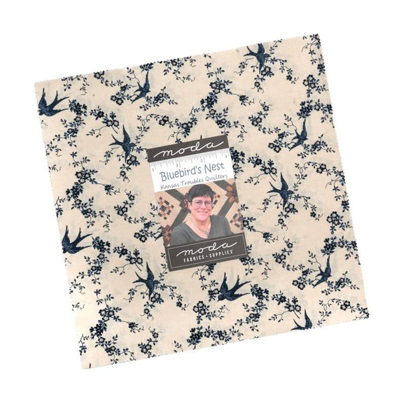 Bluebirds Nest Layer Cake 9800LC by Kansas Troubles from Moda by the pack