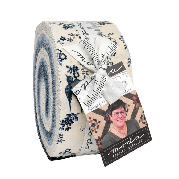 Bluebirds Nest Jelly Roll 9800JR by Kansas Troubles from Moda by the roll