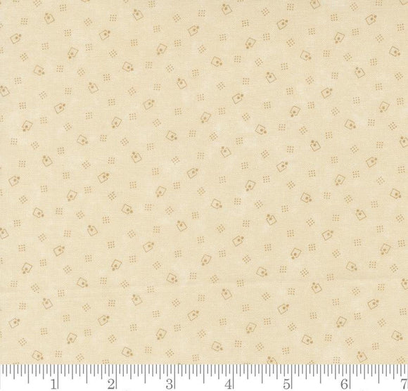 Square Up Blenders Bluebirds Nest Cream 9804 21 by Kansas Troubles from Moda by the yard