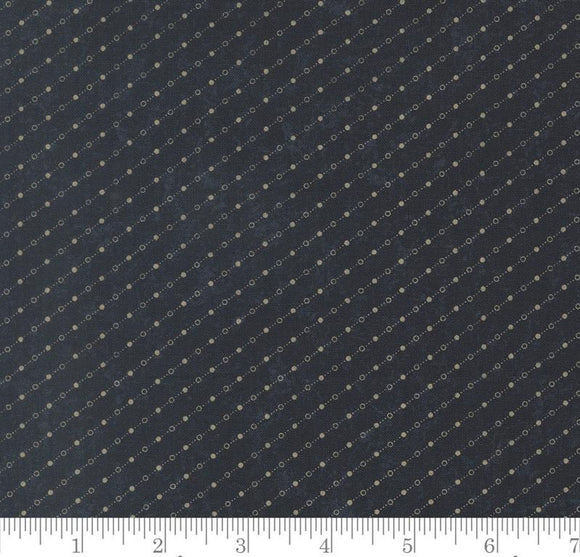 Dot Dash Dots and Stripes Bluebirds Nest Blue 9807 14 by Kansas Troubles from Moda by the yard