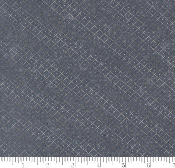 Check It Checks and Plaids Dots Bluebirds Nest Mid Blue 9808 34 by Kansas Troubles from Moda by the yard