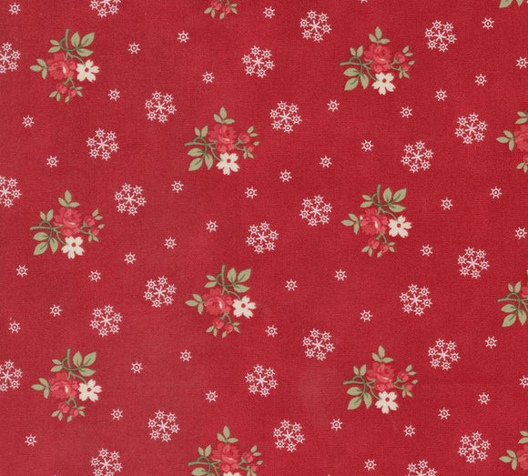 Christmas Carol Crimson Mini Floral 44355-13 by 3 Sisters  from Moda by the yard